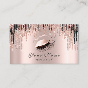 Makeup Artist Rose Spark Lips Eye Appointment Card