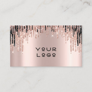 Makeup Artist Rose Spark Lips Wax Appointment Logo Card