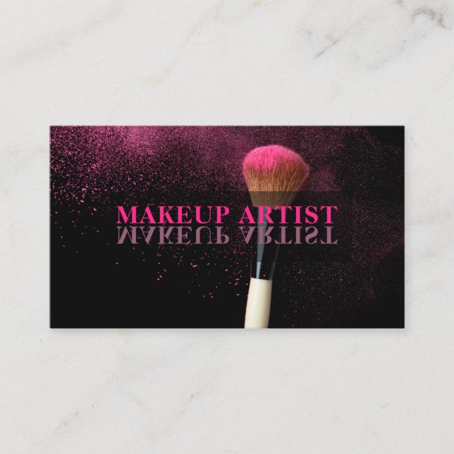 Makeup Artist Salon Business Card (Front)