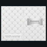 Makeup Artist Salon Spa Luxury Quilted Bi-Fold Flyer<br><div class="desc">Makeup Artist Salon Spa Luxury Quilted Bi-Fold Brochures.</div>