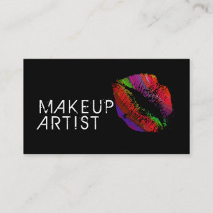 Makeup Artist Stylish Lips #5 Business Card