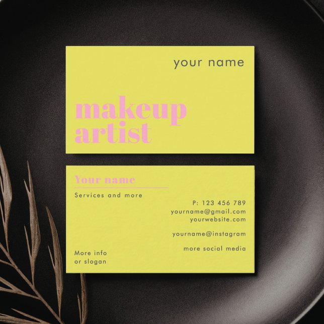 Makeup artist technician freelance Business Card (Creator Uploaded)
