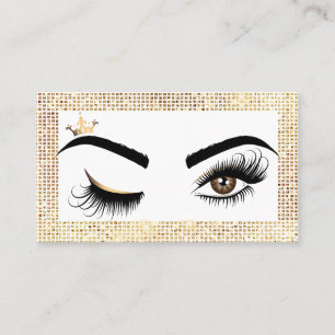 Makeup artist Wink Eye Beauty Salon Lash Extension Business Card