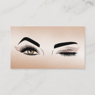 Makeup artist Wink Eye Beauty Salon Lash Extension Business Card