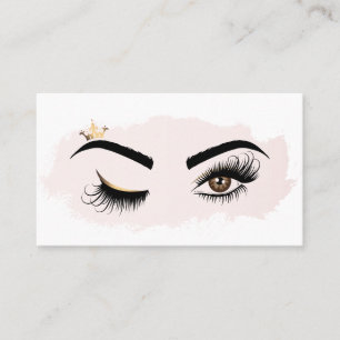 Makeup artist Wink Eye Beauty Salon Lash Extension Business Card
