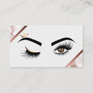 Makeup artist Wink Eye Beauty Salon Lash Extension Business Card