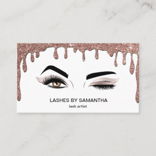 Makeup artist Wink Eye Beauty Salon Lash Extension Business Card
