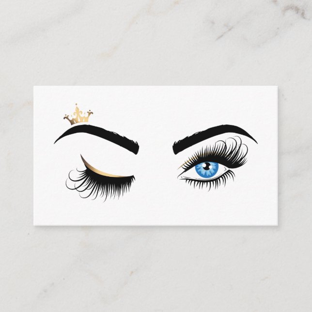 Makeup artist Wink Eye Beauty Salon Lash Extension Business Card (Front)