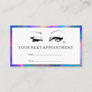 Makeup artist your next appointment card
