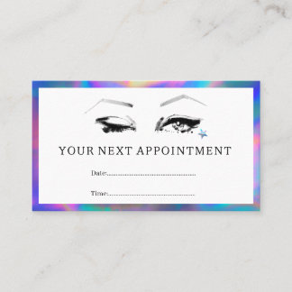 Makeup artist your next appointment card