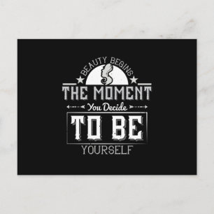 Makeup - Beauty Begins In This Moment Postcard