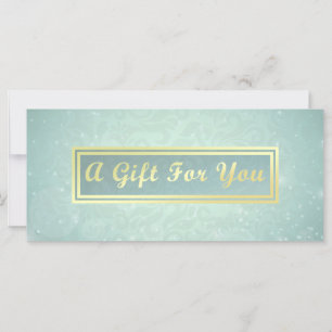 Makeup Beauty Salon Blue & Gold Gift Certificate