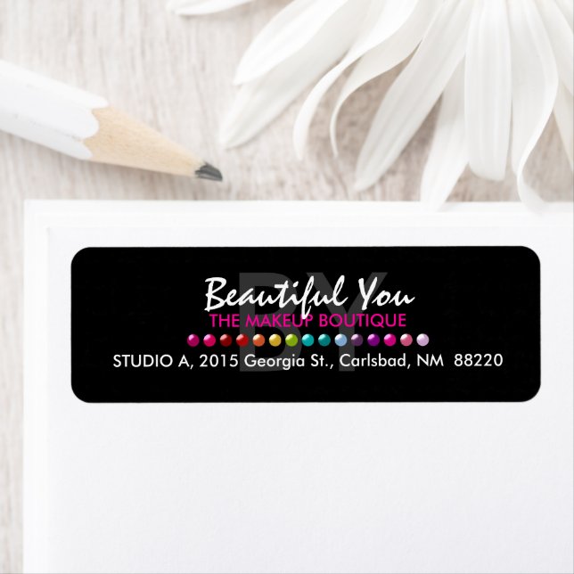 Makeup Boutique Custom Labels (Insitu)