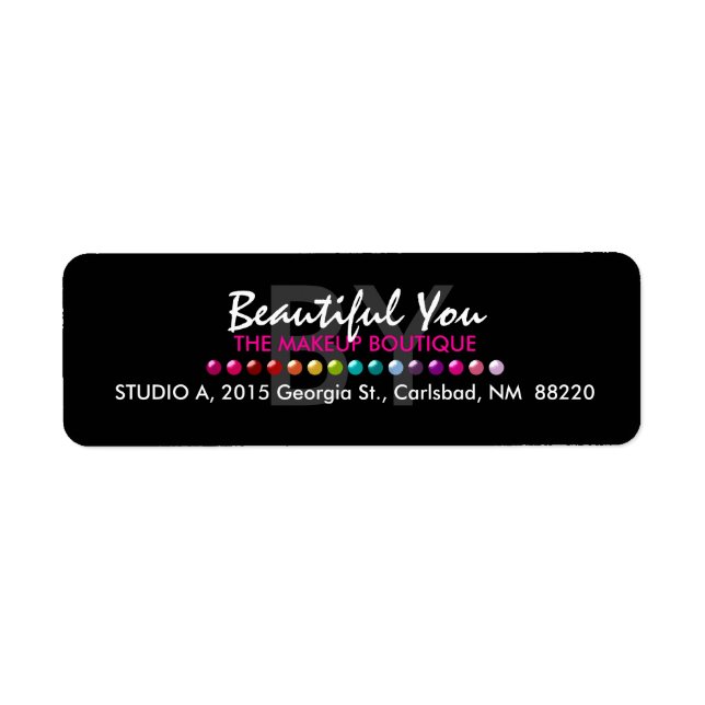 Makeup Boutique Custom Labels (Front)