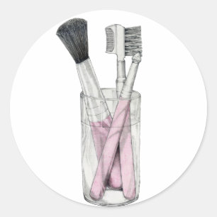 Makeup Brushes Sticker