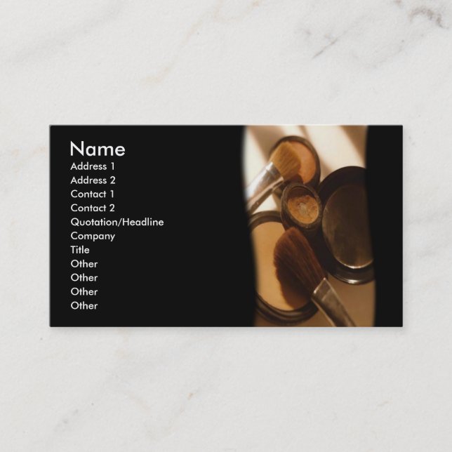Makeup Business Card (Front)