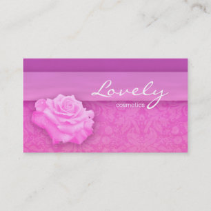 Makeup Business Card Flower Rose Pink Cosmetics 2
