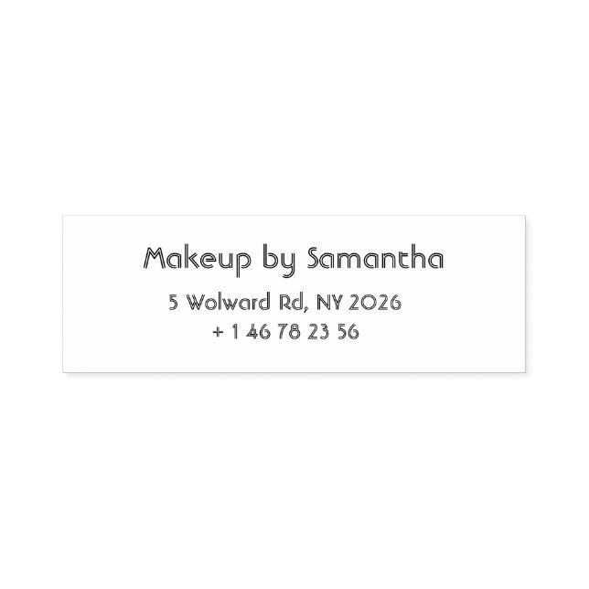 Makeup Business Self-Inking Stamp (Design)