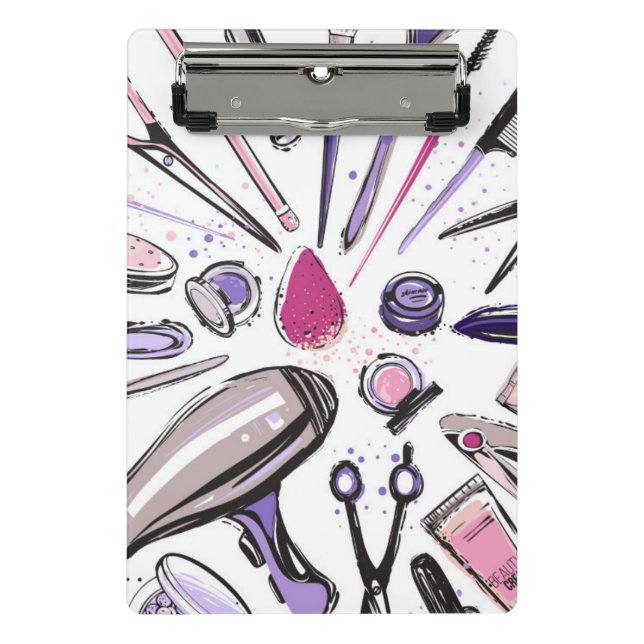 Makeup Circle Design Mini Clipboard (Front)