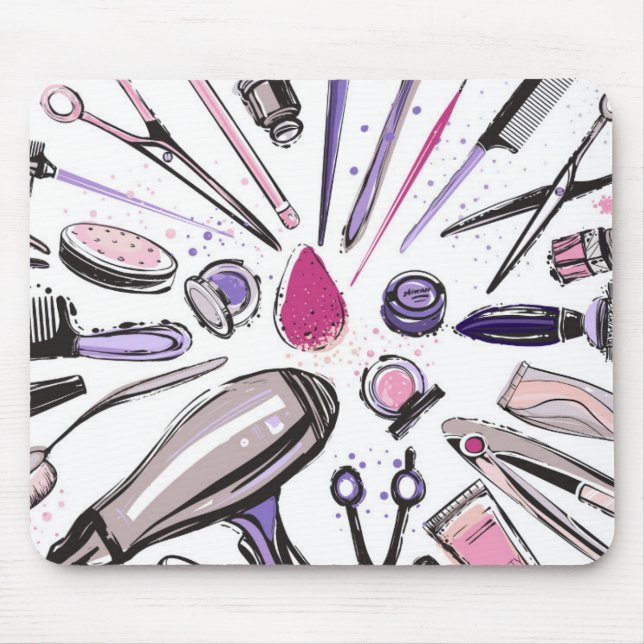 Makeup Circle Design Mouse Mat (Front)