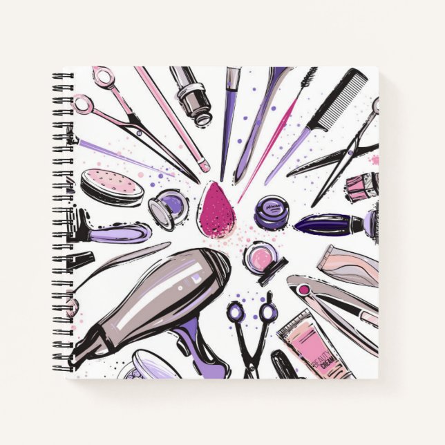 Makeup Circle Design Notebook (Front)