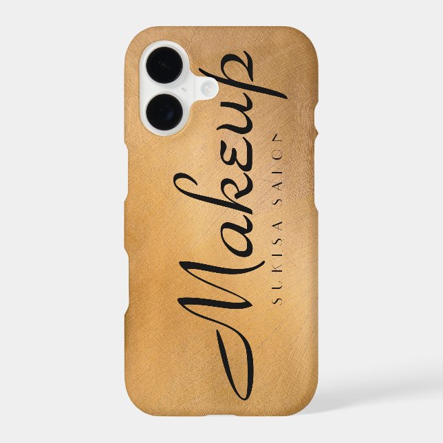 Makeup Copper Metallic Apple iPhone 17 Case (Back)