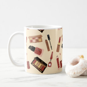 Makeup Cosmetics Beauty Pattern Cosmetology Coffee Mug