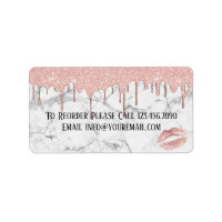 Makeup Distributor Reorder Rose Gold Drips Marble