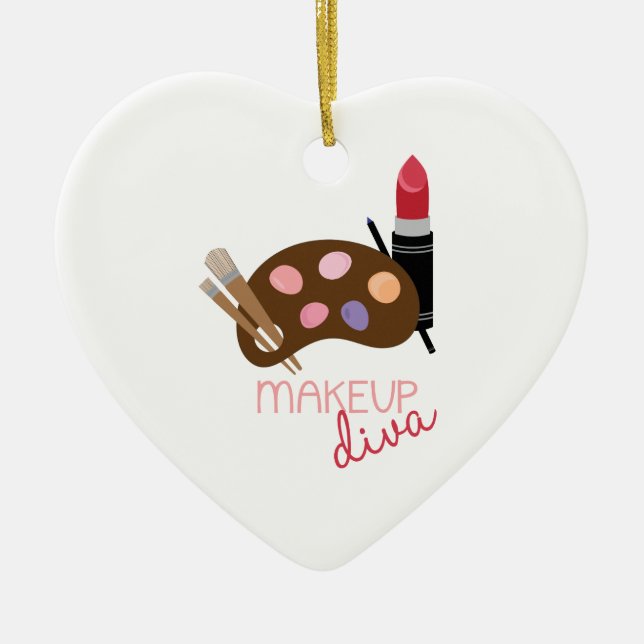 Makeup Diva Ceramic Tree Decoration (Front)