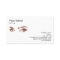 Makeup Eyebrow Eyes Lashes Rose Gold Business Card
