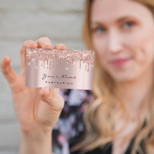 Makeup Eyes Lashes Spar Rose Drip Appointment Card