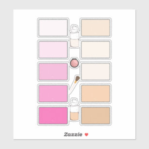 Makeup Foundation Blush Colours Vinyl Labels