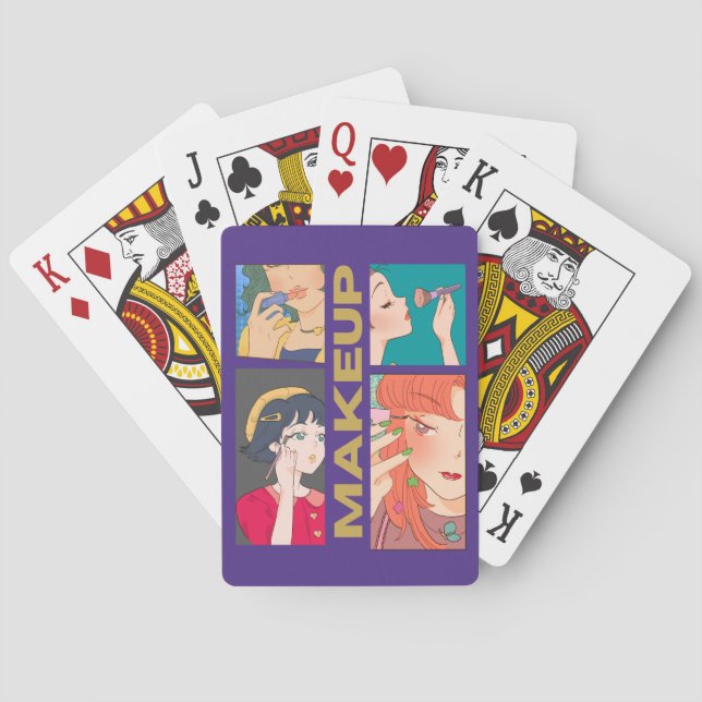 MAKEUP GIRLS PLAYING CARDS (Back)