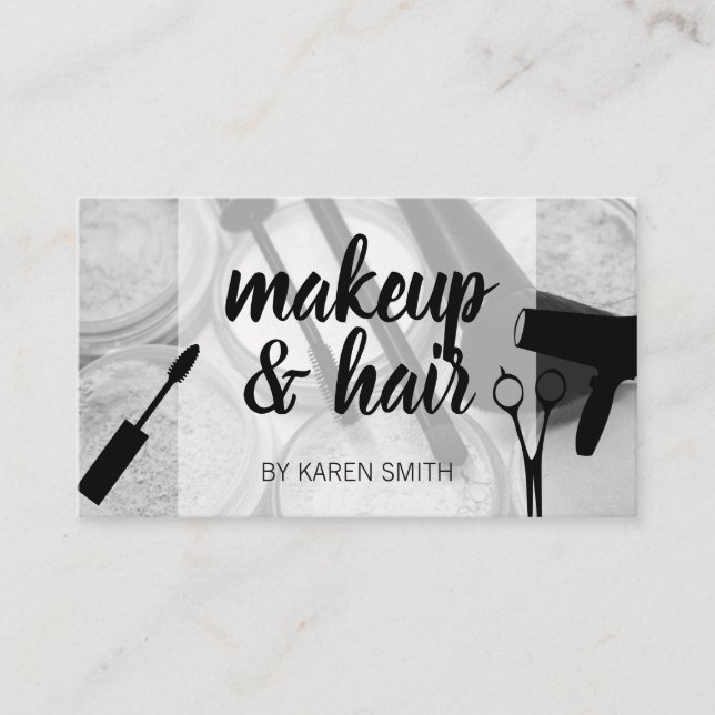 Makeup & Hair Appointment Card (Front)