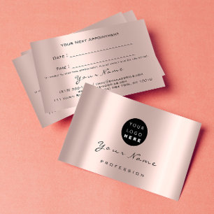 Makeup Hair Dresser Rose Modern Appointment Logo
