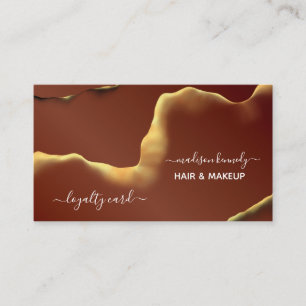 Makeup Hair Stylist Abstract Professional New Tech Business Card