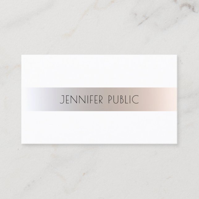 Makeup Hair Stylist Cosmetologist Fashionable Glam Business Card (Front)