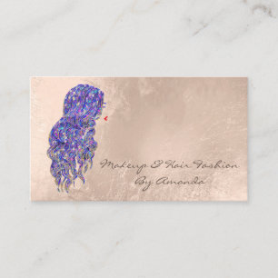 Makeup Hairdresser Lash Mermaid Appointment Card