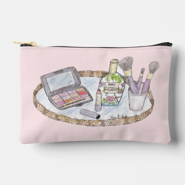Makeup Illustration Vintage Inspired Bag (Front)