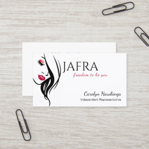 Makeup Independant Rep Jafra Business Card