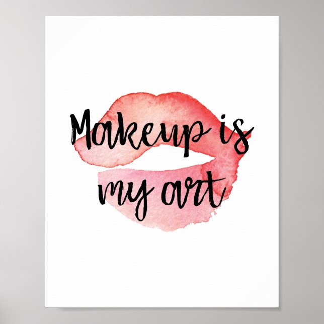 Makeup Is My Art Poster (Front)