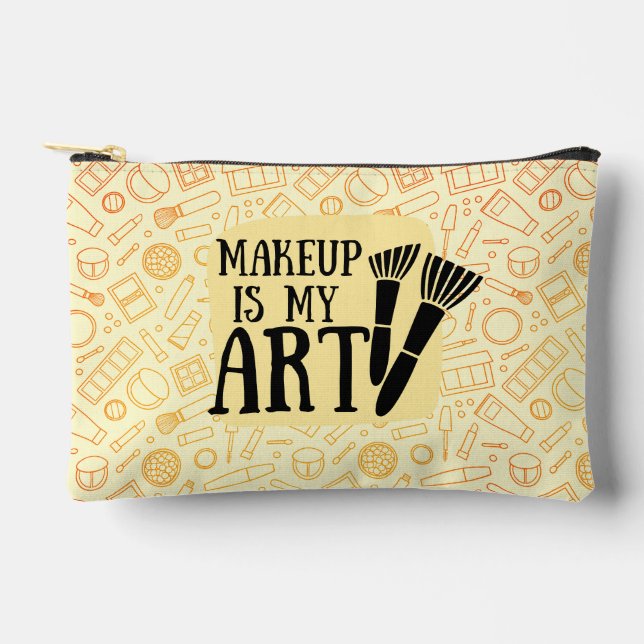 Makeup is My Art small cosmetic bag (Front)
