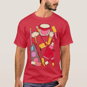 Makeup kit beautician woman Classic TShirt