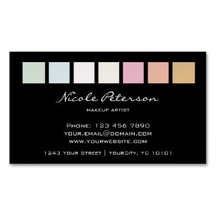 makeup magnetic fine pastel Magnetic business card