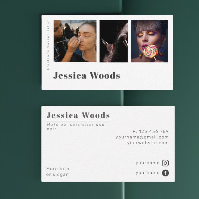 Makeup make up stylist photo Business Card (Creator Uploaded)