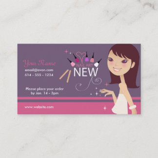 Makeup - Nail Art Business Card