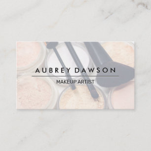 Makeup Palette Makeup Brushes Business Card