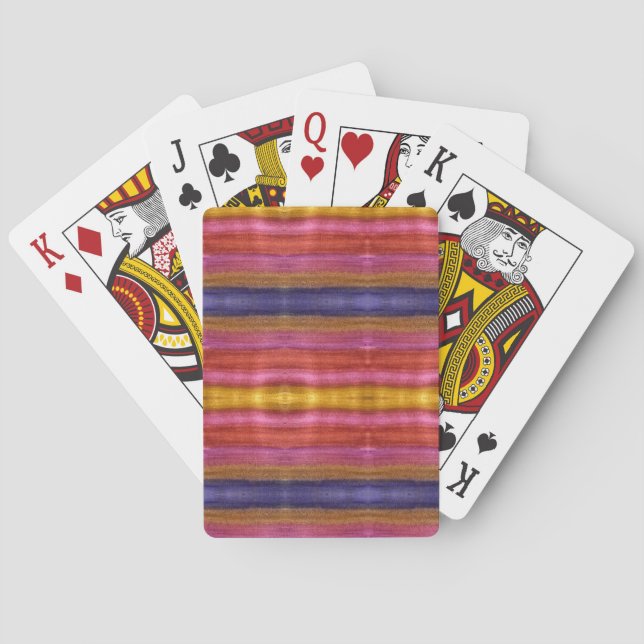Makeup Pallet Watercoloring Art Playing Cards (Back)