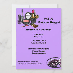 Makeup Party Invitations