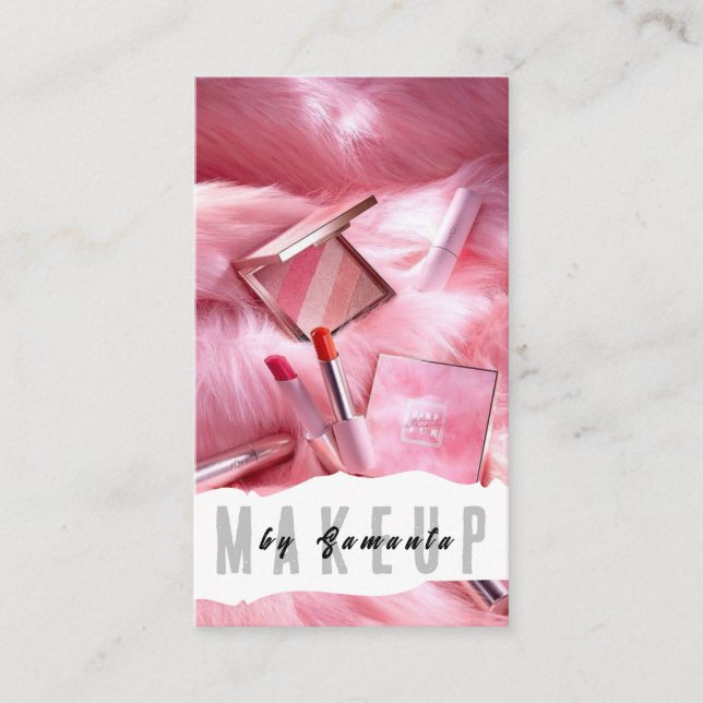 Makeup PMU Microblading Henna Salon Business Card (Front)
